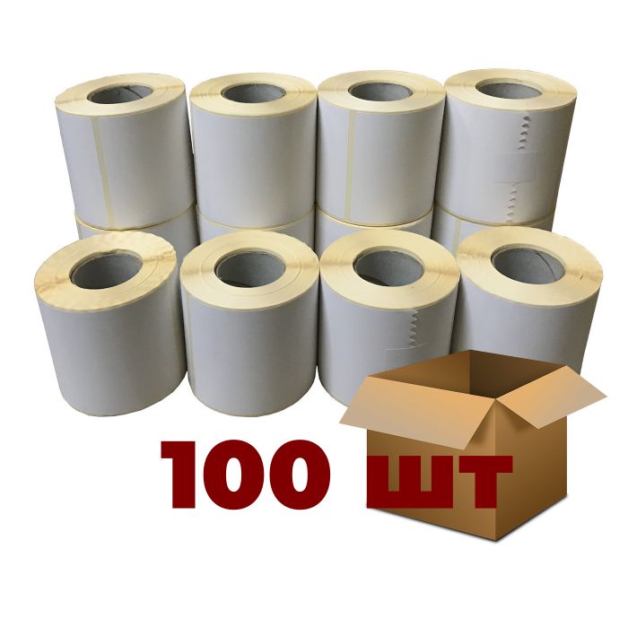 Термоетикетка 100х150 мм (500 шт/рул.) оптом 100 рулонів