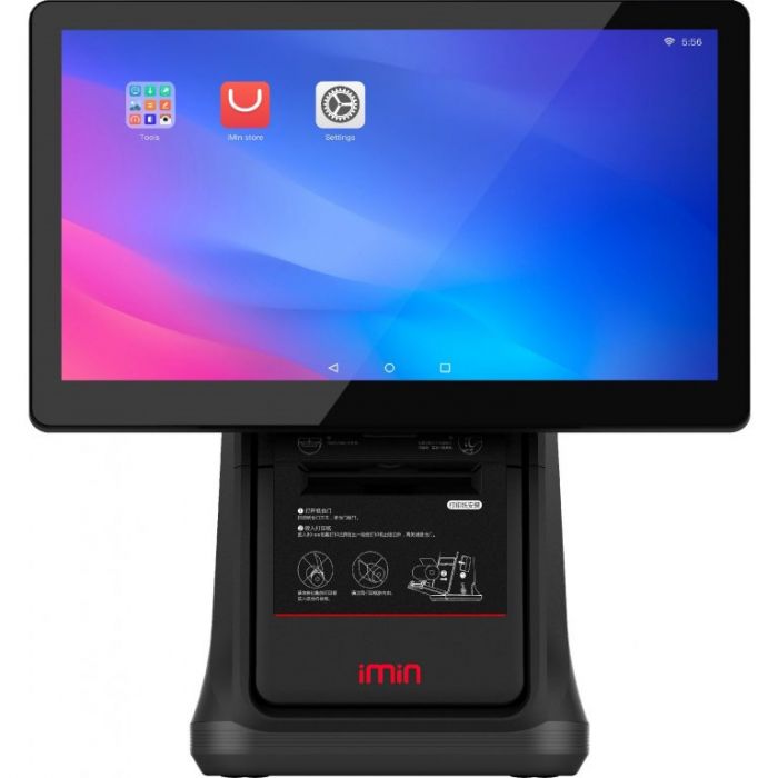 POS терминал iMin D4-503 (15,6", 4+64 GB, WiFI, BT, принтер 80 мм, Android 11)