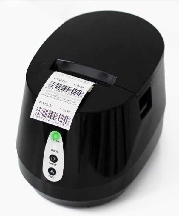 Принтер етикеток та чеків Xprinter XP-237B (2 в 1) USB