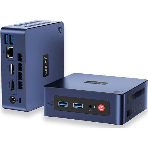 Портативний ПК Beelink Mini S + Windows 11 Pro (Intel Celeron N5095, 8 Gb RAM/128 SSD, Wi-Fi, Bluetooth)