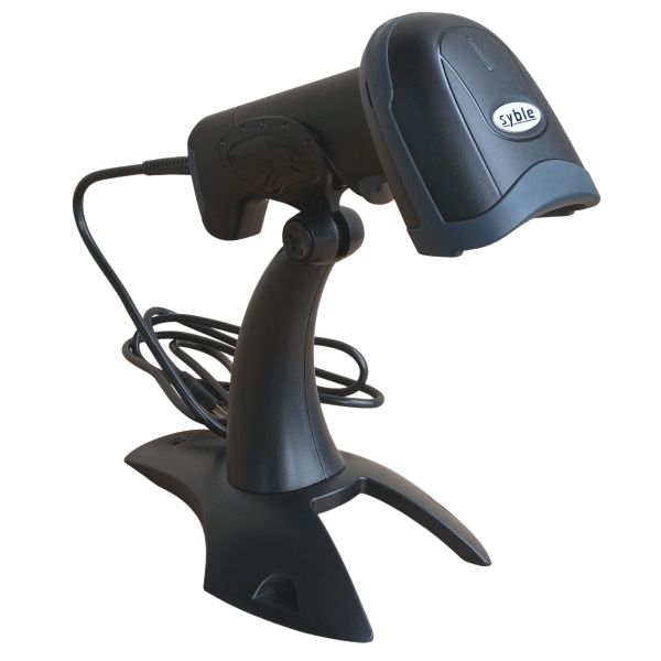 Сканер штрих-коду Syble XB-D10 з підставкою (2D, USB)