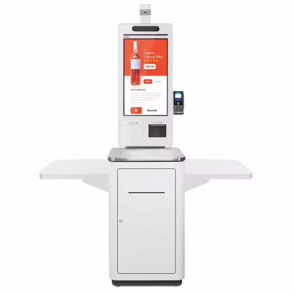 Каса самообслуговування з тумбою Founya FY-SST 24 дюйми (Intel J6412, RAM 4GB/SSD 128, вбудований принтер та сканер)