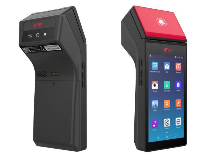 POS термінал iMin M2 Pro (Android 11, 2Gb/16Gb, NFC, вбудований принтер, Sim)