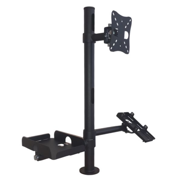 Стійка для POS-обладнання Industrial device (600 мм) з тримачем принтера, пін-паду та монітору