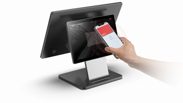 POS термінал iMin Swan 1 + 10" Touch Screen NFC дисплей покупця (15,6" основний, Android 11, WiFi, BT)