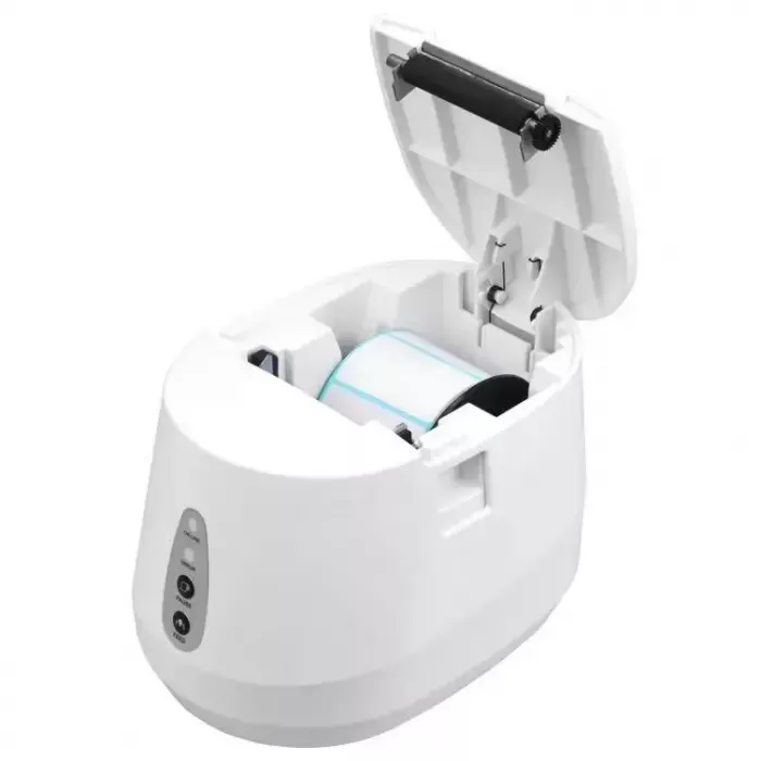 Принтер этикеток и чеков Xprinter XP-237B белый (2 в 1) USB