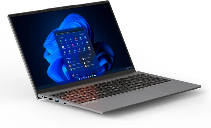 Ноутбук Pixus Link Grey/Intel Processor N100 (3.4 ГГц)/RAM 16 ГБ/SSD 256 ГБ/Windows 11 Pro