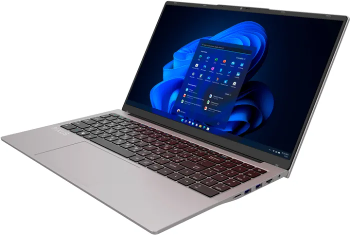 Ноутбук Pixus Link Grey/Intel Processor N100 (3.4 ГГц)/RAM 16 ГБ/SSD 256 ГБ/Windows 11 Pro