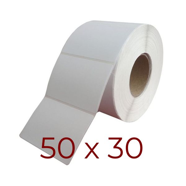Термоетикетка 50х30 мм (1000 шт/рул.)