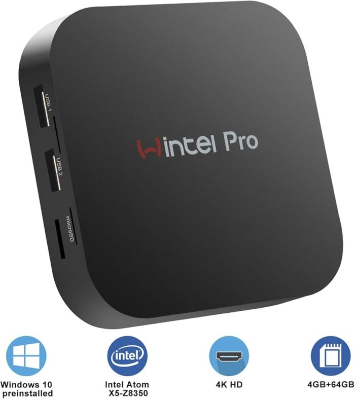Портативный ПК Wintel W8 Pro (Intel Atom X5-Z8350, 4 Гб RAM/64 Гб SSD, Windows 10)