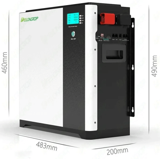 Аккумуляторная батарея 5кВт 100AH ​​(LFP-51100-05 Delong) LiFePO4 51,2V 100Ah 5kWh