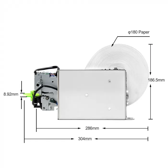 Вбудований принтер чеків Cashino KP-320H (RS232 + USB, 24V)