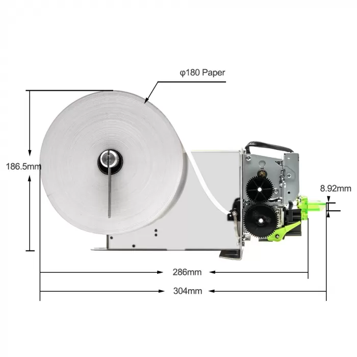 Вбудований принтер чеків Cashino KP-320H (RS232 + USB, 24V)