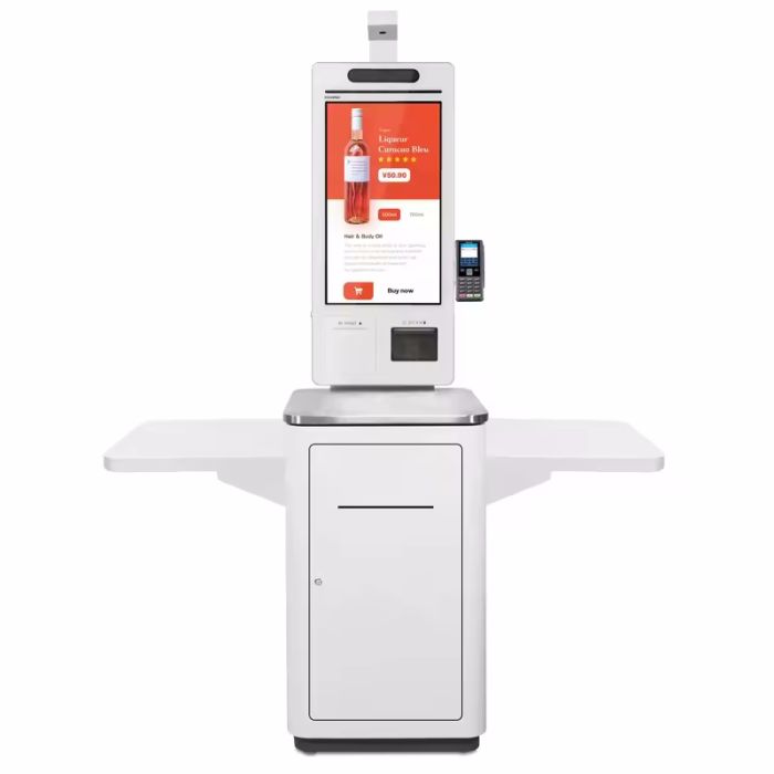 Касса самообслуживания с тумбой Founya FY-SST 24 дюйма (Intel J6412, RAM 4GB/SSD 128, встроенный принтер и сканер)