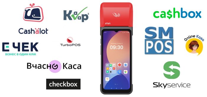 Кассовый POS терминал 4 в 1 Imin Swift 2 Pro (ПРРО+принтер чеков+система учета+платежный терминал NFC)