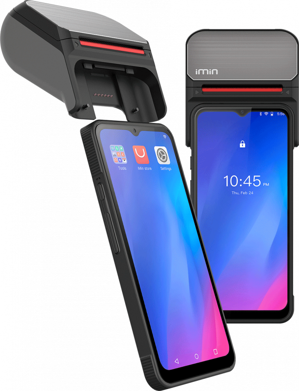 Мобільний POS термінал iMin Swift 1 Printer (4/32, NFC, Android 11, 6.5", принтер 58 мм)
