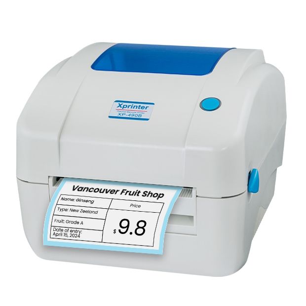 Принтер етикеток Xprinter XP-490B (USB + Wi-Fi)