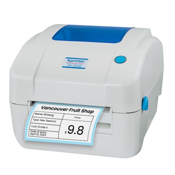 Принтер етикеток Xprinter XP-490B (USB)