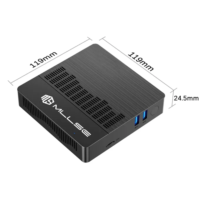 Мини ПК MLLSE M2 Air (Celeron N4000, 6GB RAM/128GB SSD, Wi-Fi, Bluetooth, Windows 11 Pro)