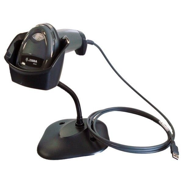 Сканер штрих-кодів Zebra DS2208 (USB) з підставкою